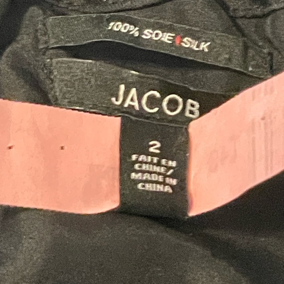 👗Jacob | Black Dress 100% Silk Dress Size 2 - Picture 9 of 13